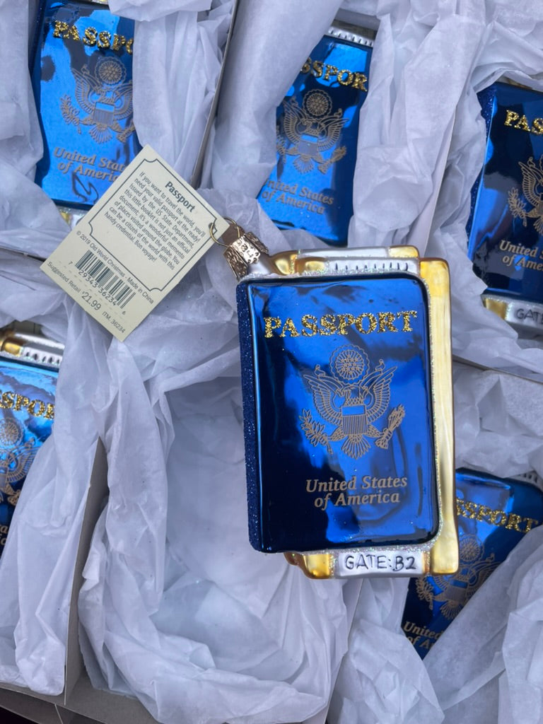 Passport Old World Christmas Ornament