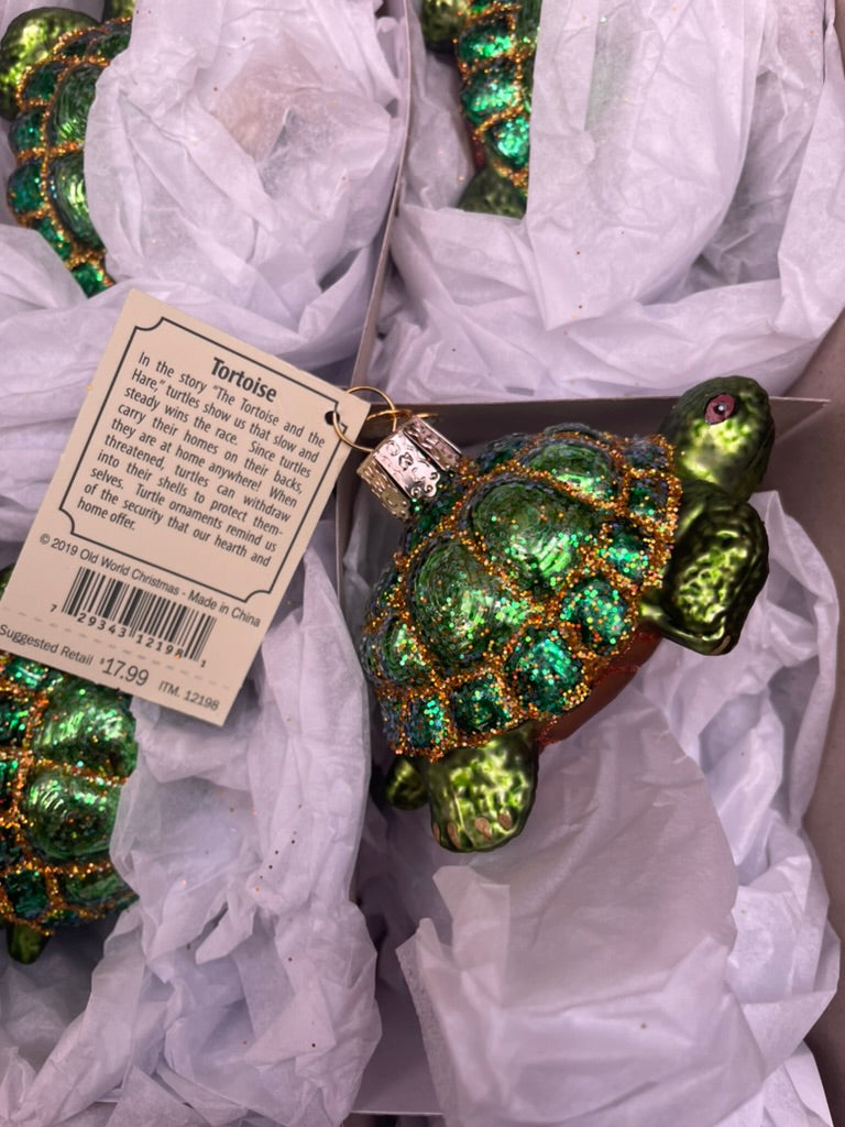 Tortoise Old World Christmas Ornament
