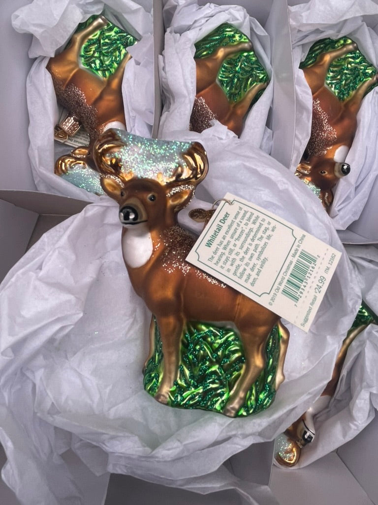 Whitetail Deer Old World Christmas Ornament