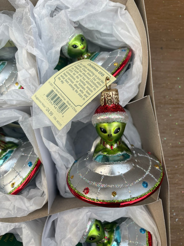 Christmas UFO Old World Christmas Ornament