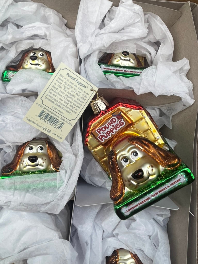 Pound Puppies Old World Christmas Ornament