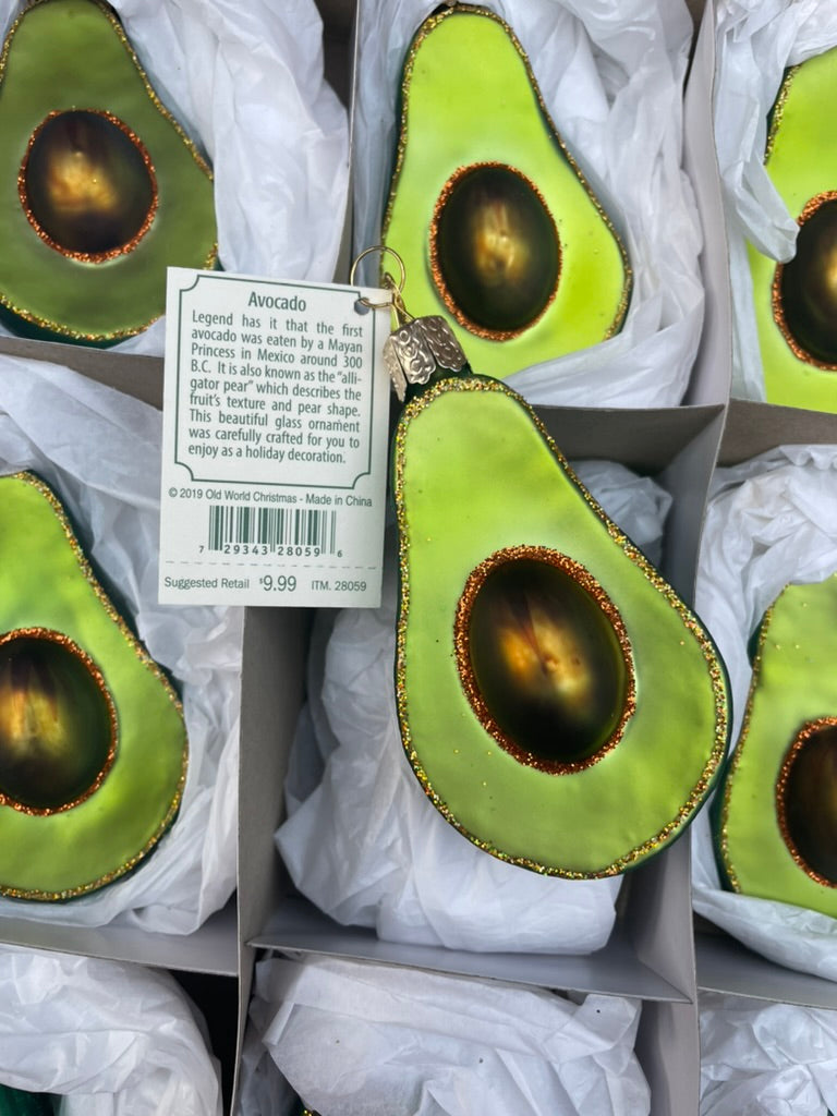 Avocado Old World Christmas Ornament