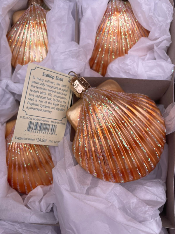 Scallop Shell Old World Christmas Ornament