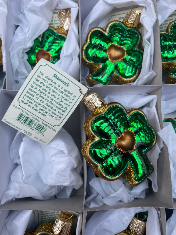 Shamrock Old World Christmas Ornament