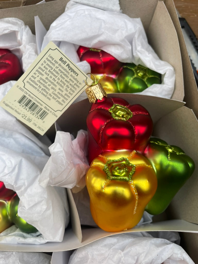 Bell Peppers Old World Christmas Ornament