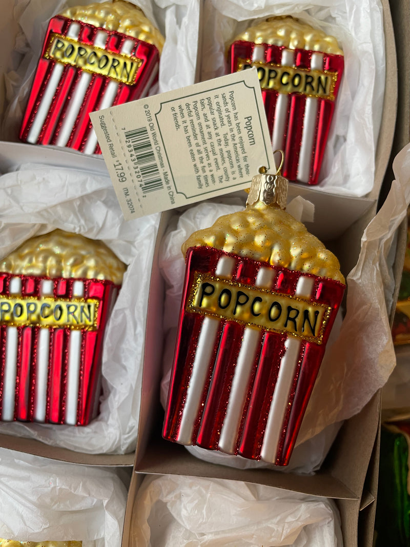 Classic Popcorn Old World Christmas Ornament