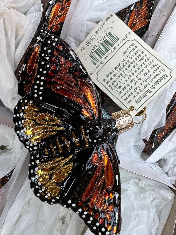 Monarch Butterfly Old World Christmas Ornament