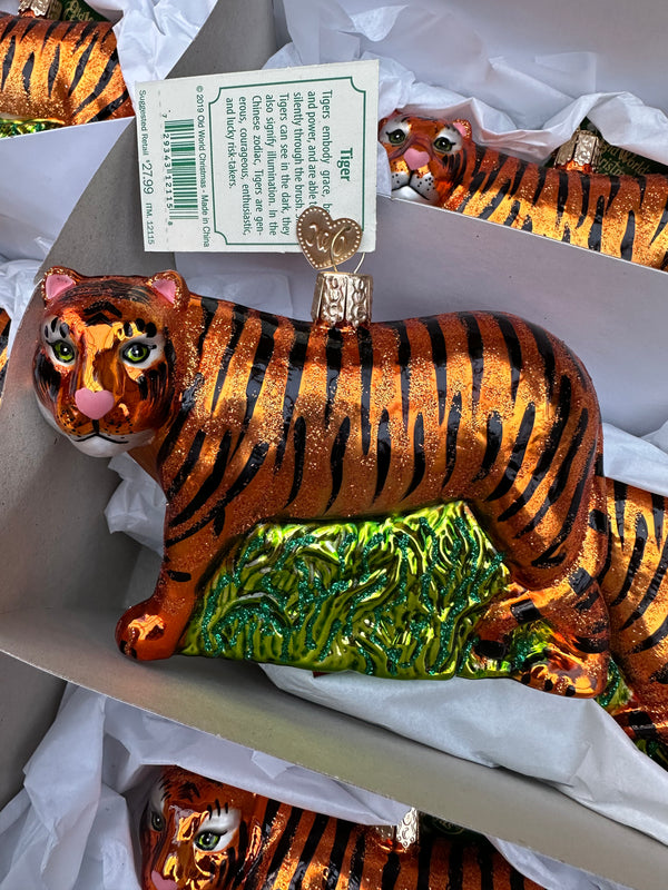 Tiger Old World Christmas Ornament