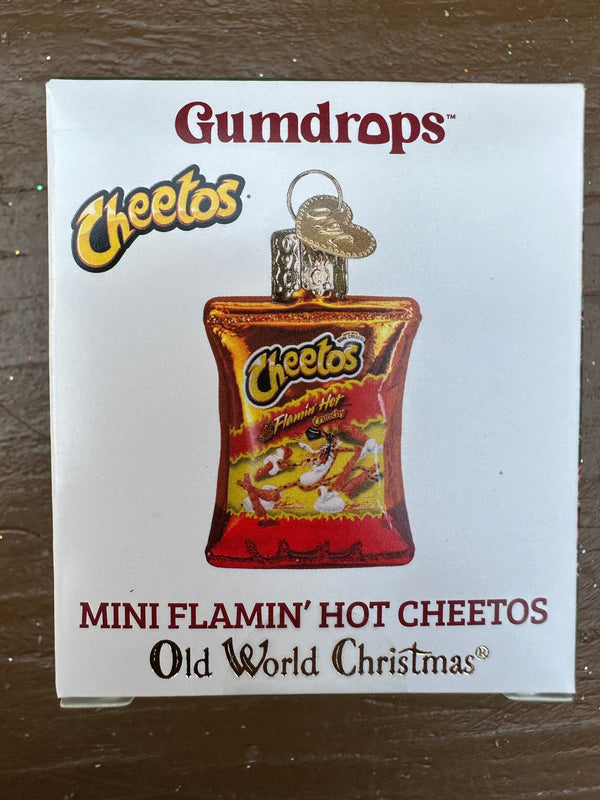 Mini Flamin' Hot Cheetos Old World Christmas Ornament