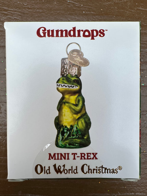 Mini T-Rex Old World Christmas Ornament