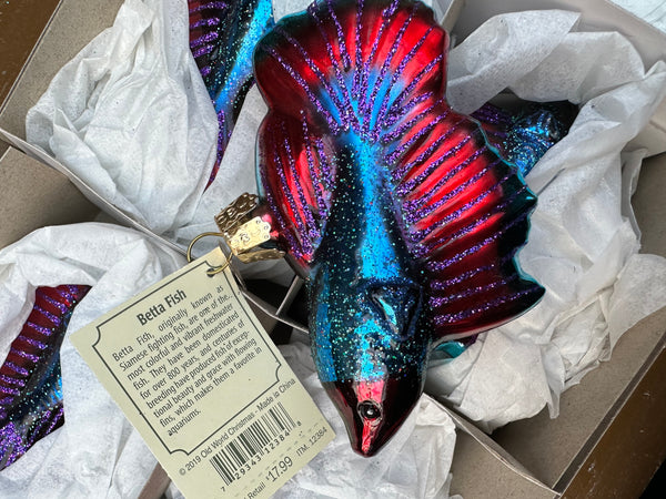 Betta Fish Old World Christmas Ornament