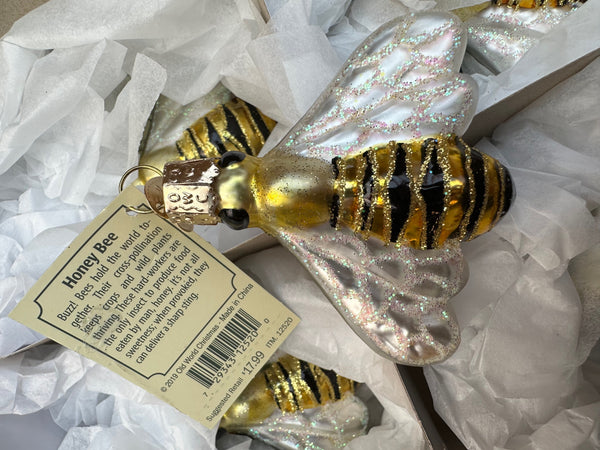 Honey Bee Old World Christmas Ornament