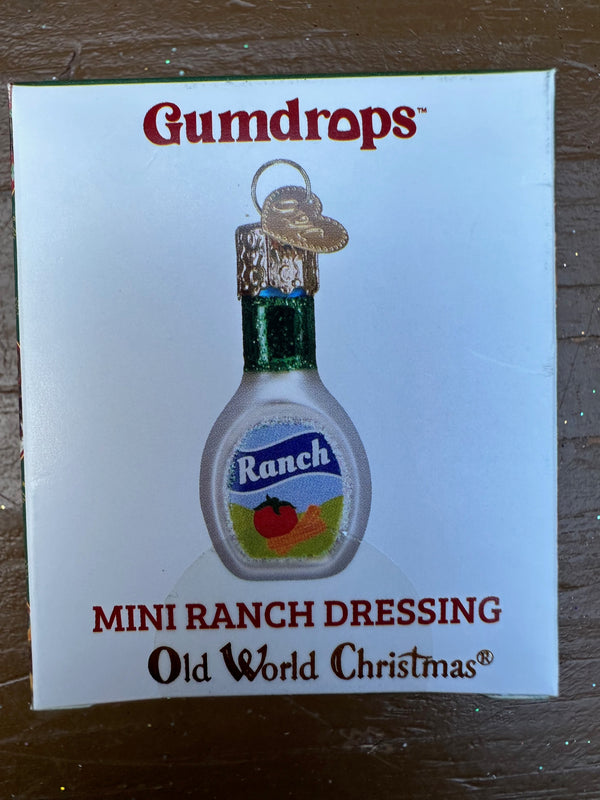 Mini Ranch Dressing Old World Christmas Ornament