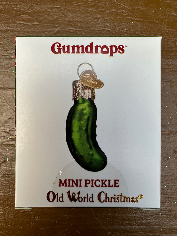 Mini Pickle Old World Christmas Ornament