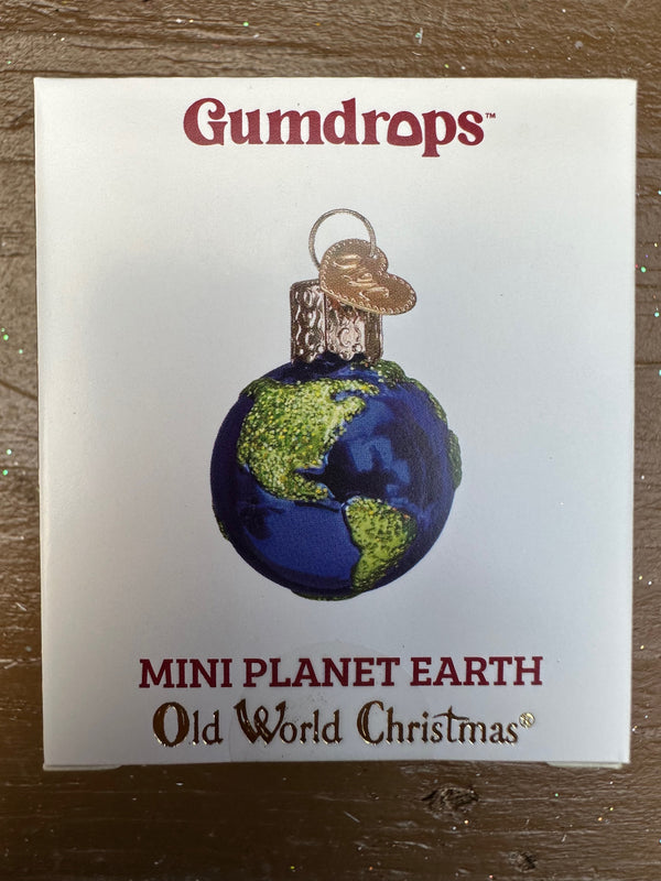 Mini Planet Earth Old World Christmas Ornament