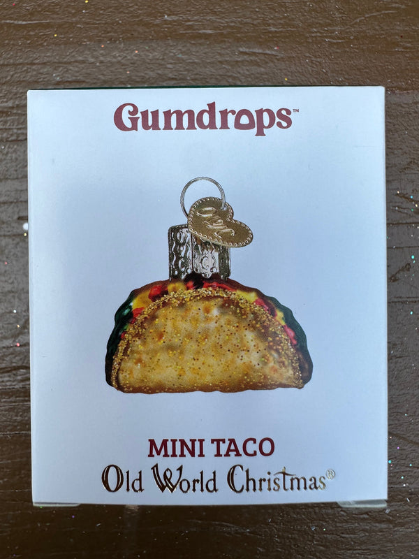 Mini Taco Old World Christmas Ornament