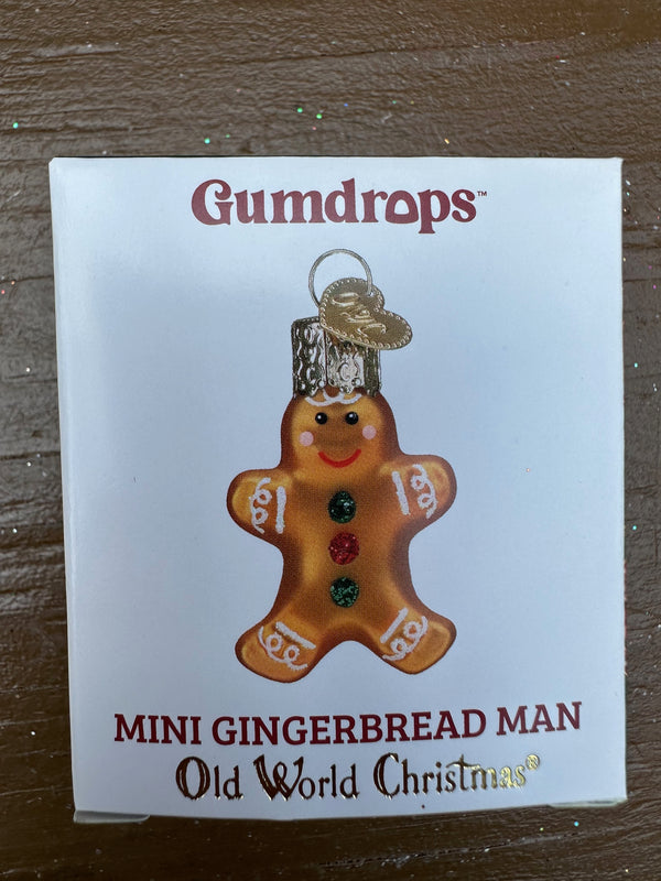 Mini Gingerbread Man Old World Christmas Ornament