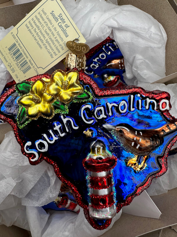 State of South Carolina Old World Christmas Ornament