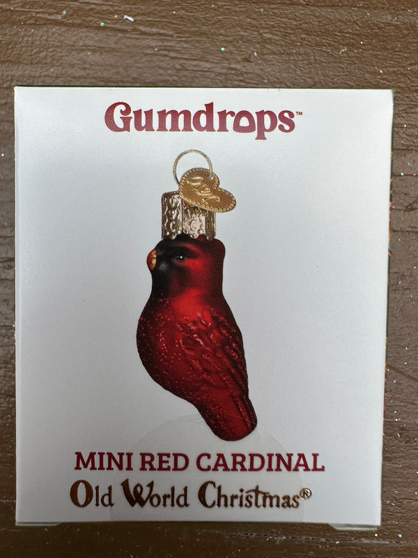 Mini Red Cardinal Old World Christmas Ornament