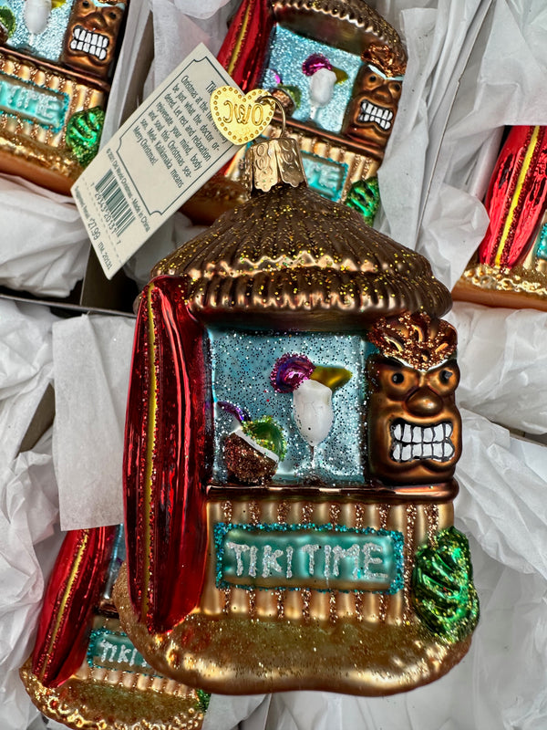 Tiki Hut Old World Christmas Ornament