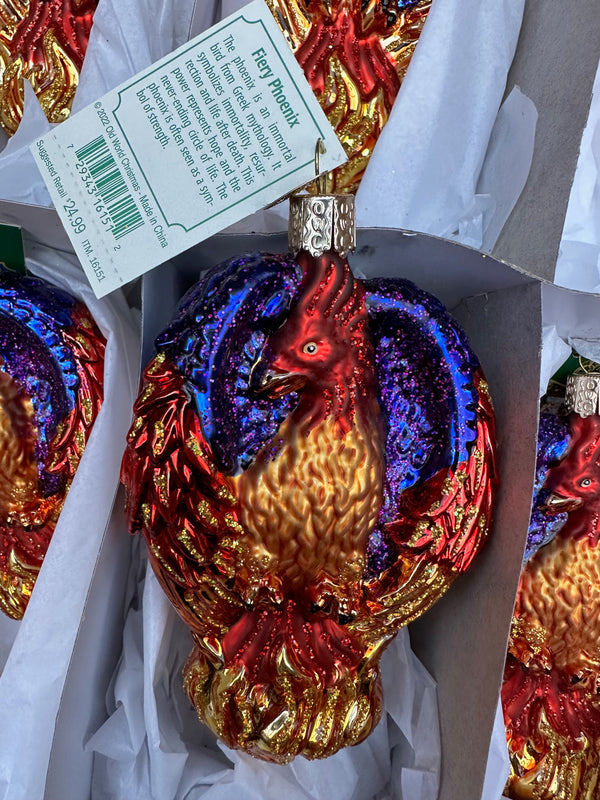 Fiery Phoenix Old World Christmas Ornament