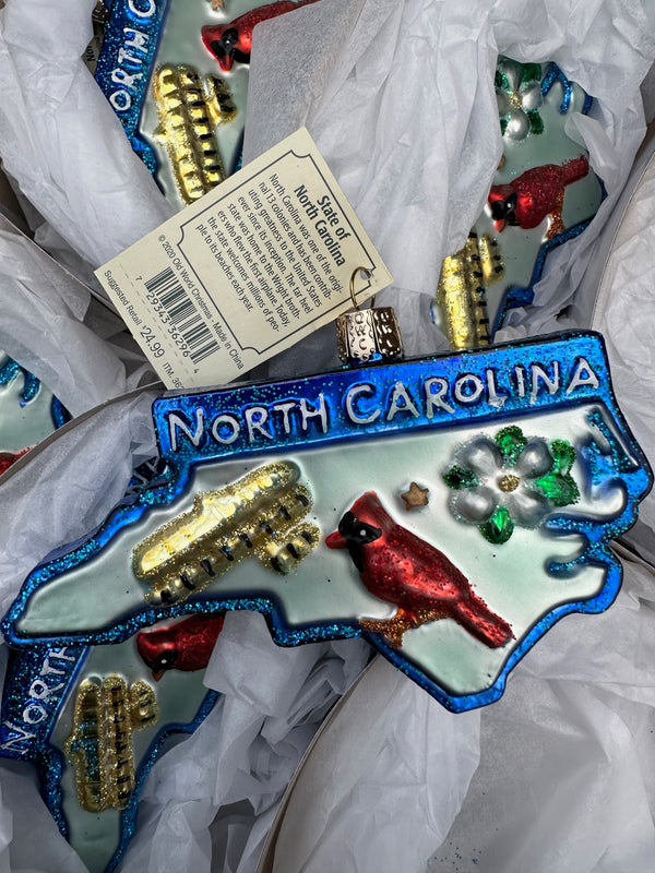 State of North Carolina Old World Christmas Ornament