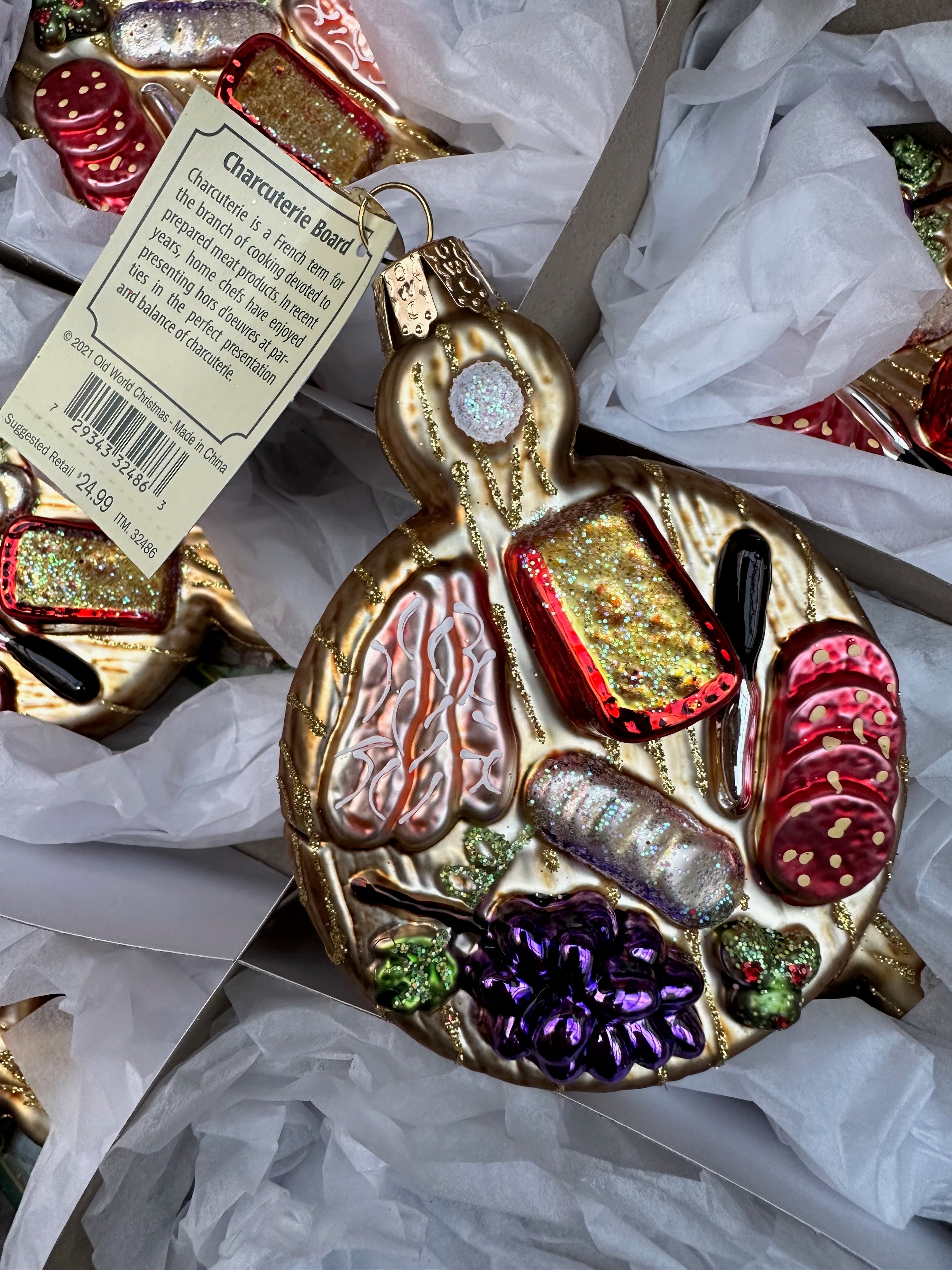Charcuterie Board Old World Christmas Ornament
