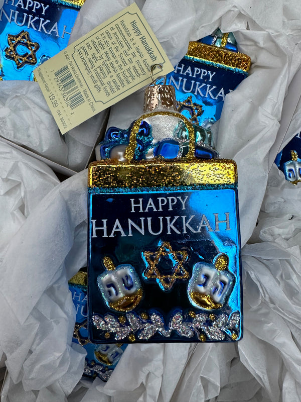 Happy Hanukkah Old World Christmas Ornament