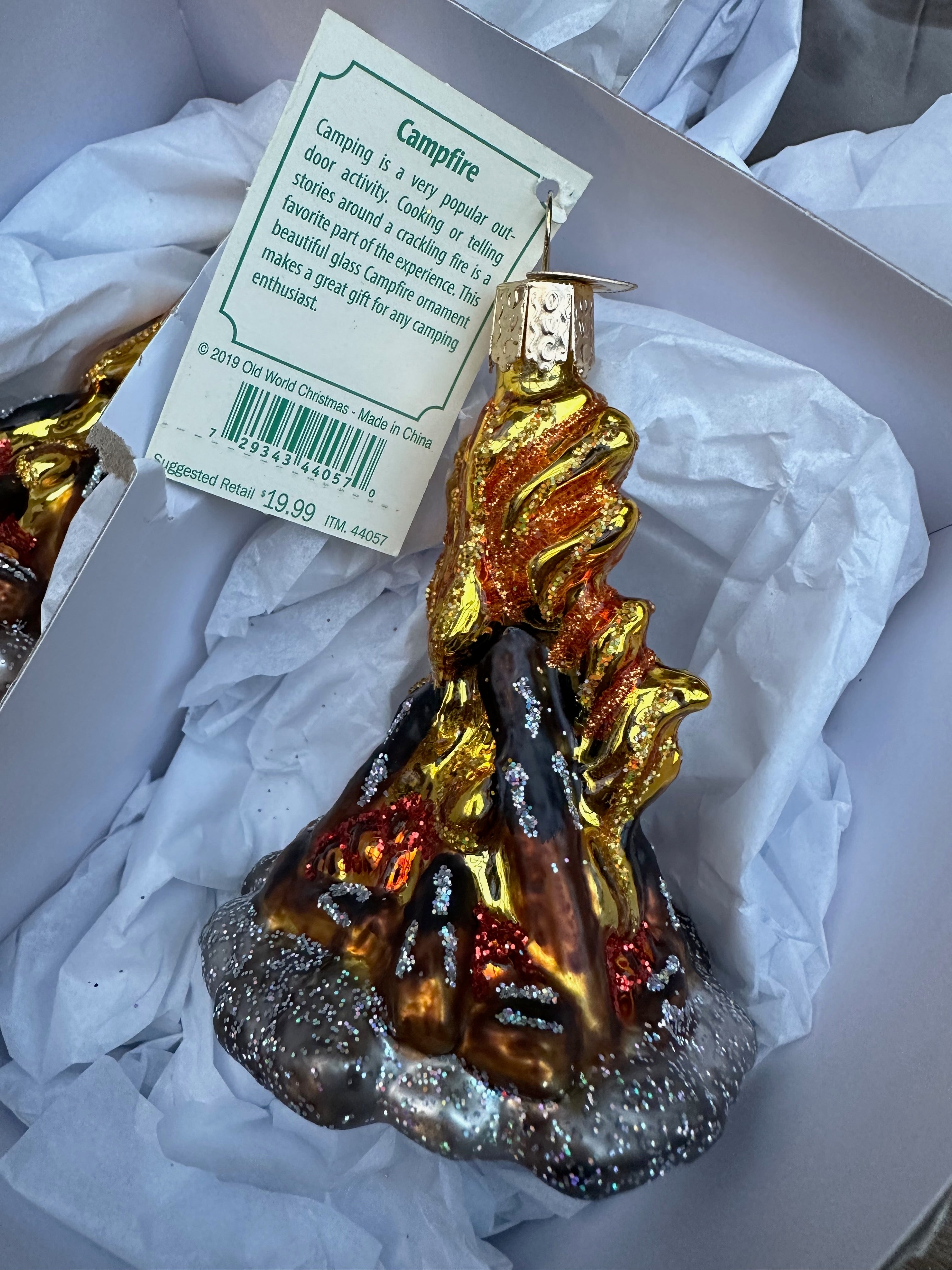 Campfire Old World Christmas Ornament