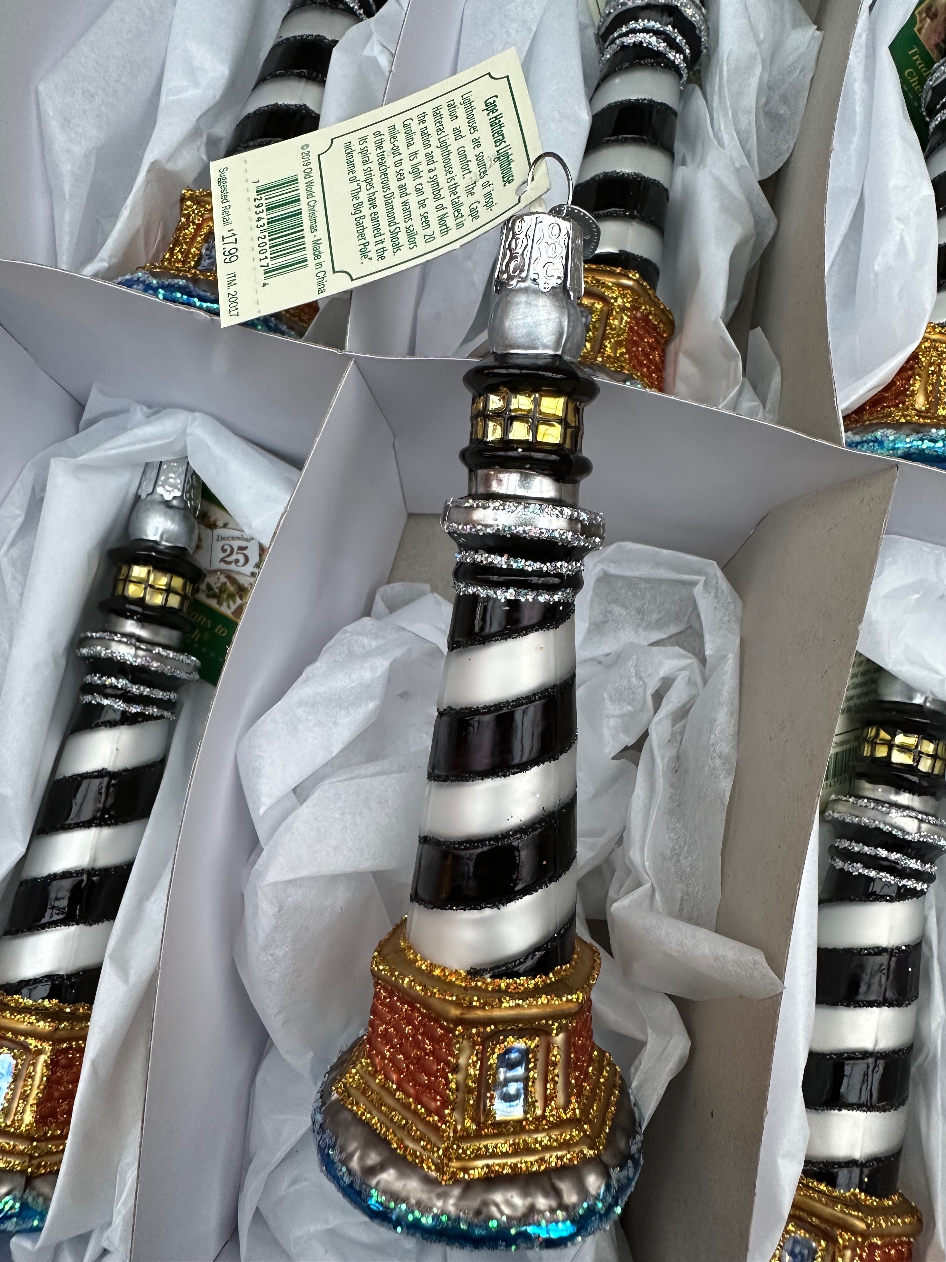 Cape Hatteras Lighthouse Old World Christmas Ornament