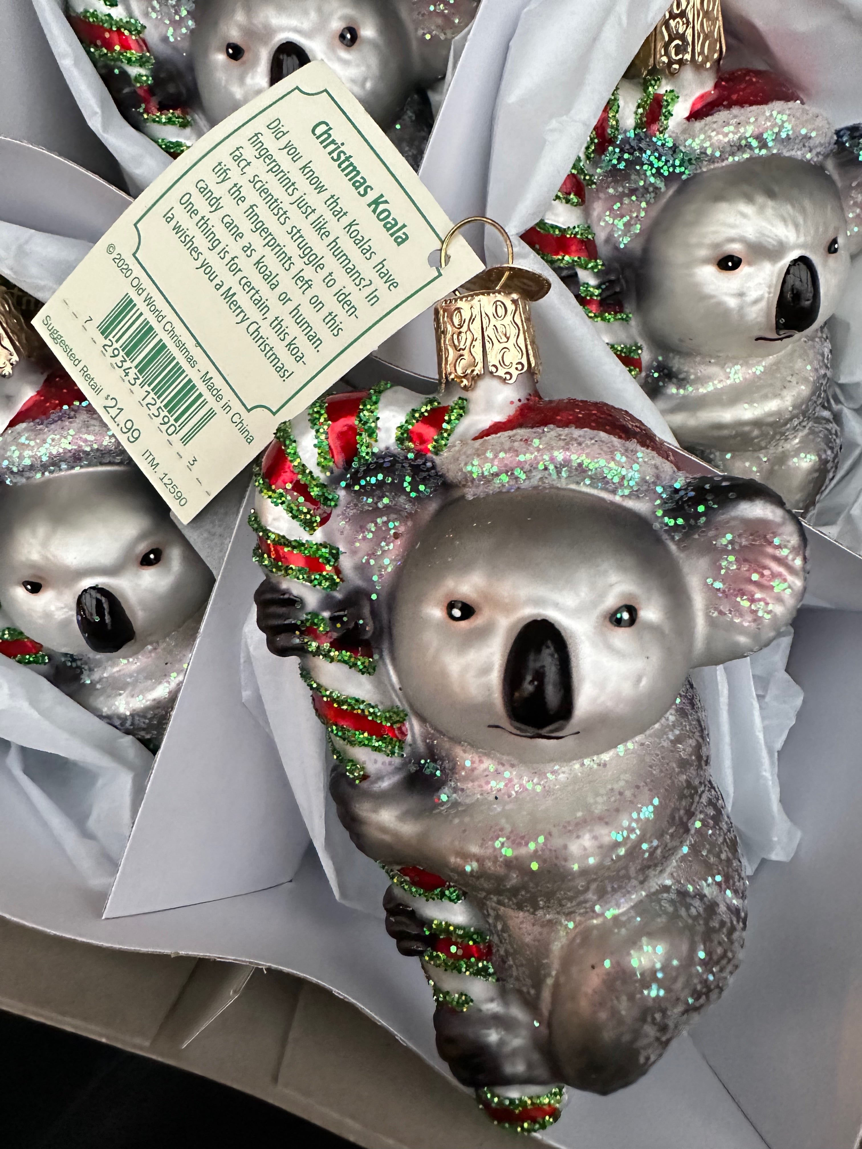 Christmas Koala Old World Christmas Ornament