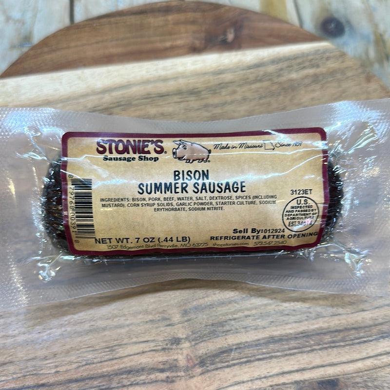 Summer Sausage Bison Local