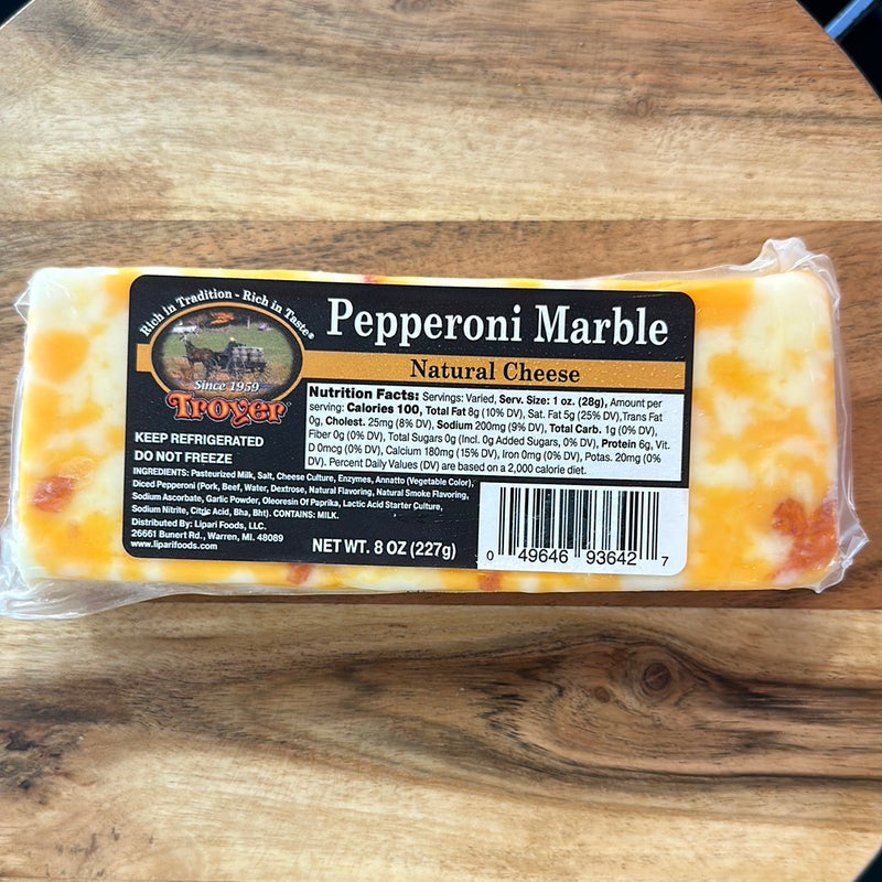 Troyer Pepperoni Marble Cheese