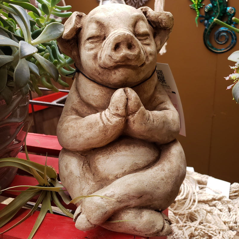 'Zen Pig'Campania Garden Statuary