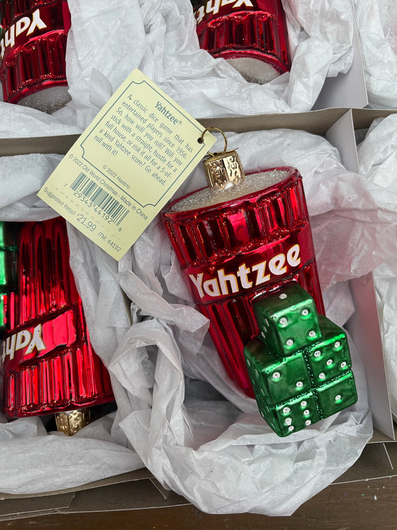 Yahtzee Old World Christmas Ornament