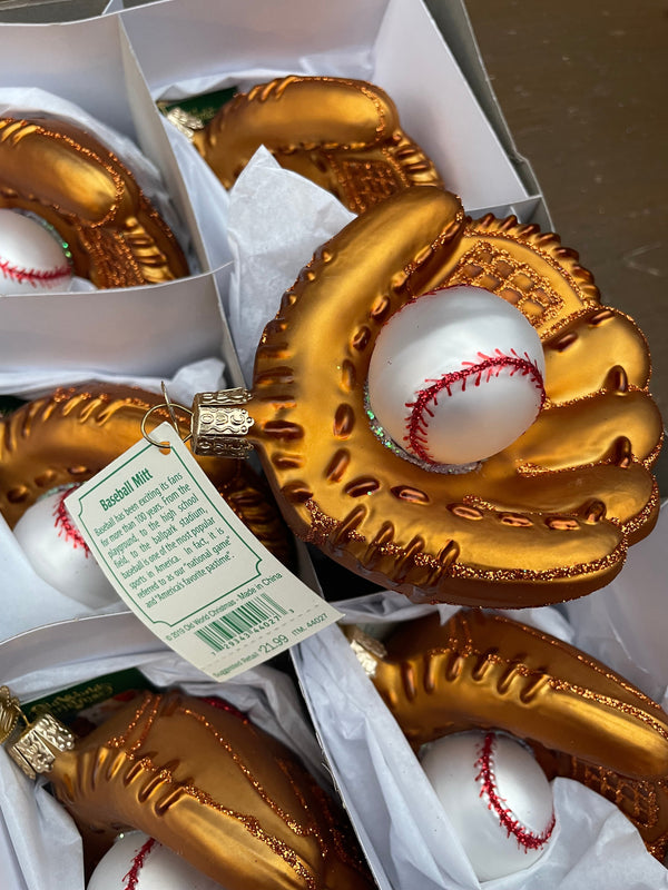 Baseball Mitt Old World Christmas Ornament