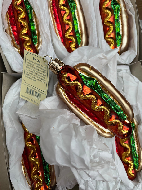 Hot Dog Old World Christmas Ornament